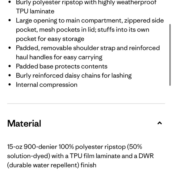 Patagonia Bright Orange Duffel Bag - Picture 7 of 8